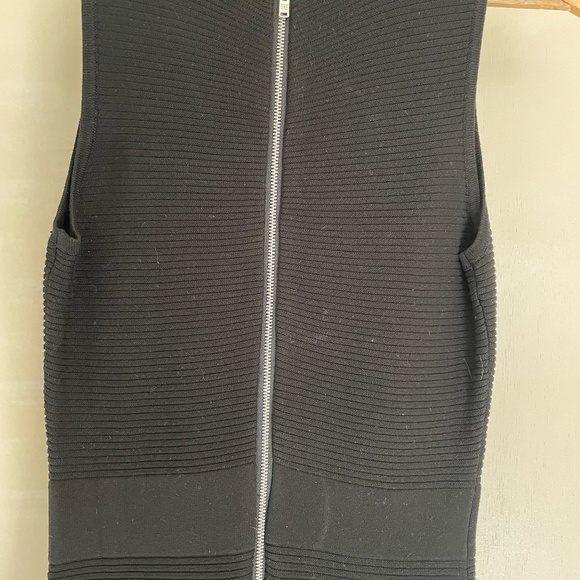 Sunny Girl Black Ribbed Midi Sheath Dress - Picture 6 of 6